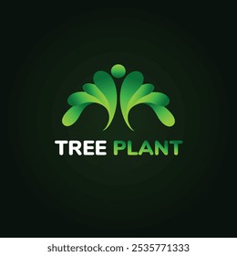 Diseño de logotipo de planta de árbol ecológico