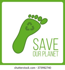 
eco friendly , vector green and white colors