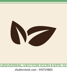 Eco friendly vector icon. Ecological symbol.