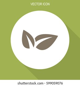 Eco friendly vector icon. Ecological symbol.