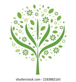 Eco friendly vector icon with ecology protection and organic idea. Green planet environment concept design