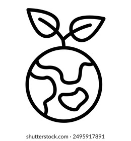 Eco Friendly Vector Line Icon Design for personal and commercial use