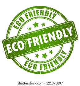 Eco friendly vector stamp