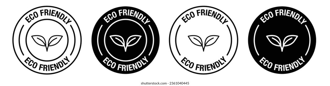Símbolo vectorial compatible con ECO en color negro