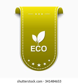 Eco Friendly Yellow Vector Icon Design
