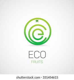 Eco Fruits logo.