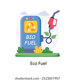 Eco Fuel concept style illustration. EPS 10 File