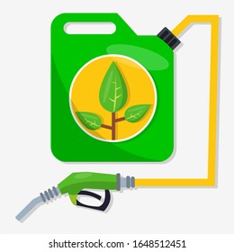 eco fuel concept vector illustration in flat style