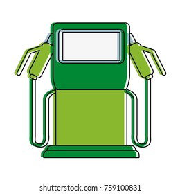 Eco fuel dispenser icon vector illustration graphic design