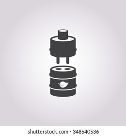 Eco fuel icon. 