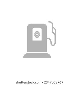 eco fuel icon on a white background, vector illustration