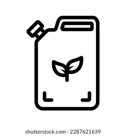 Icono de combustible ecológico. inicio de sesión para concepto móvil y diseño web. ilustración vectorial