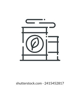 Eco fuel icon, vector illustration