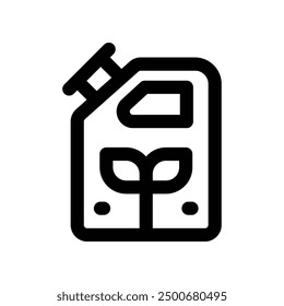 eco fuel icon. vector line icon for your website, mobile, presentation, and logo design.