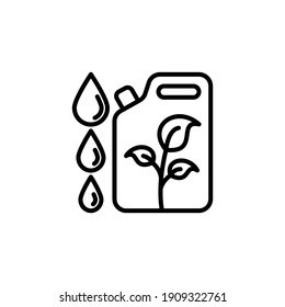 Eco Fuel icon in vector. Logotype