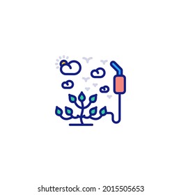 eco fuel icon in vector. logotype
