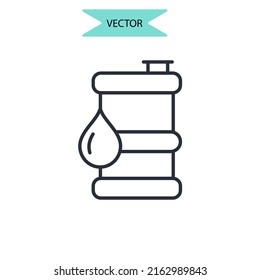 eco fuel icons  symbol vector elements for infographic web