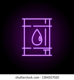eco fuel outline icon. Elements of Ecology in neon style icons. Simple icon for websites, web design, mobile app, info graphics