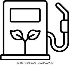 Eco Fuel vector icon. Can be used for printing, mobile and web applications.