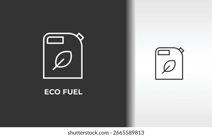 Ilustração De Símbolo Isolado De Eco Fuel Vetor, Ícone Ou Sinal De Logotipo