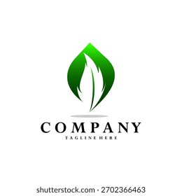 vetor de design de logotipo de pele ecológica