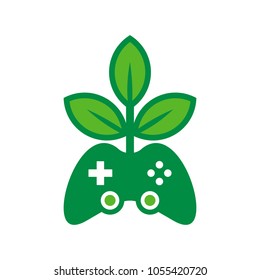 Eco Game Logo Icon Design