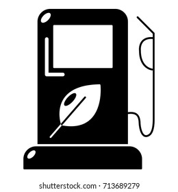 Eco gas station icon. Simple illustration of gas station vector icon for web