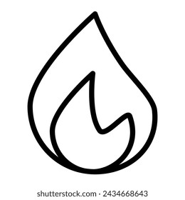 Diseño de iconos de línea vectorial de gas ecológico