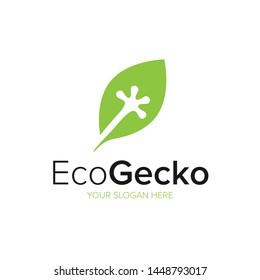 Eco Gecko Icon Logo Design