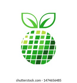 Eco Global Logo template vector clean world icon design