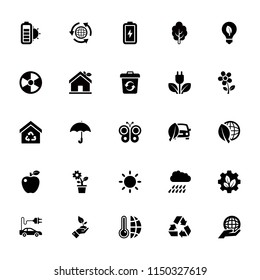 Eco Glyph Vector Icon Pack 