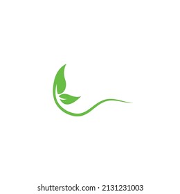 eco go green leaf logo vector icon illustration design 