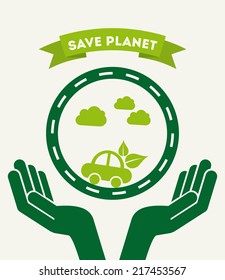 eco graphic design ,vector illustration