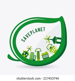 eco graphic design ,vector illustration