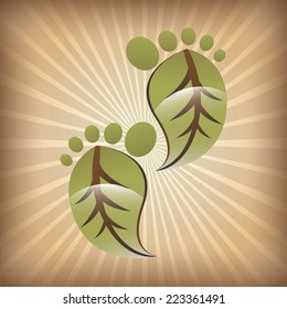 eco graphic design , vector illustration