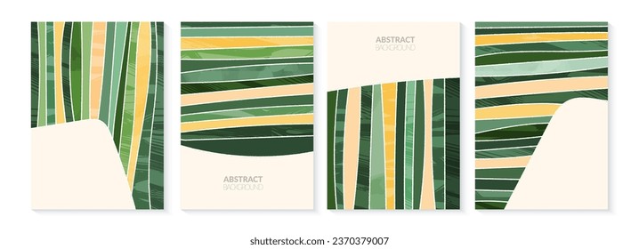 Fondo de vector abstracto ecológico. Afiche de ecología, diseño de la plantilla de tarjeta de entorno. Patrón gráfico natural con textura. Ilustración orgánica. Diseño de página de campo de agricultura. Folleto del Día de la Tierra