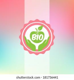 eco green approval sticker of healthy organic natural ranch pure aliment parts nature natural food earth market fresh sign health healthy business scenery wellness green letterpress flag letterhead el