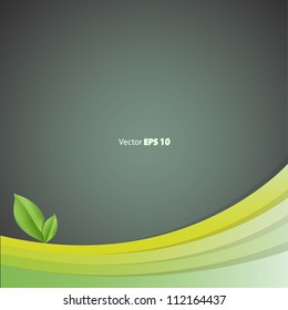 Eco green background. Vector design.