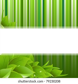 Eco Green Background, Vector Illustration