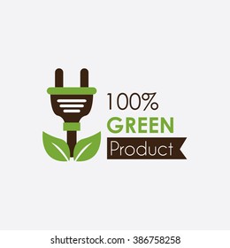 Eco green badge