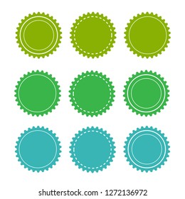 Eco green badges and labels. Organic badge background vector