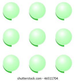Eco green battons set - vector