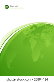 Tarjeta verde ecológica