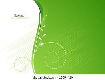 Tarjeta verde ecológica