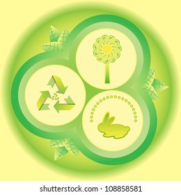 eco green circles