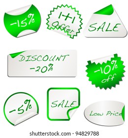 Eco green discount papers. vector