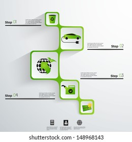 Eco green energy  abstract web design 