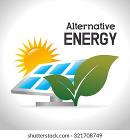 Eco green energy design, vector illustration eps10.