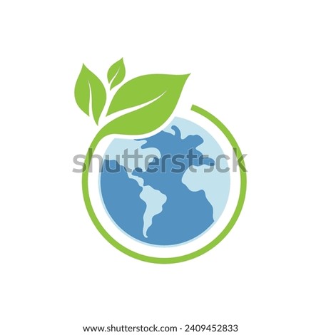 eco green energy  icon design illustration Template