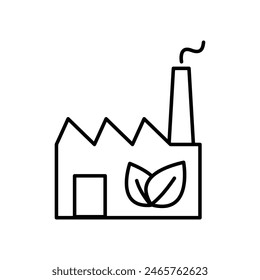icono de la planta de Vector de eco green factory